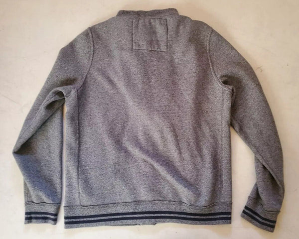 Abercrombie Fitch Jacket Baseball Varsity and Hoodie 2 in 1 Mens XL Grey Jersey