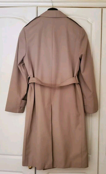 Vintage Hepworths Trench Coat Overcoat Mac Mens L The Wetherdair Camel 1960's