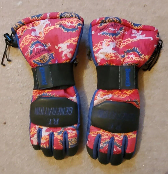 Vintage Rodeo Ski Suit Womens L Jacket Salopettes Gloves Pink Mint Condition