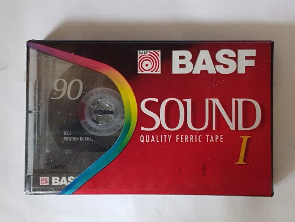 BASF Sound 1 Cassette Tapes X 3 Quality Ferric 90 Min New and Sealed