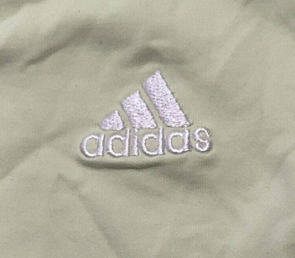 ADIDAS T Shirt Tshirt Top Womens M Sport Yellow Stretch  V Neck