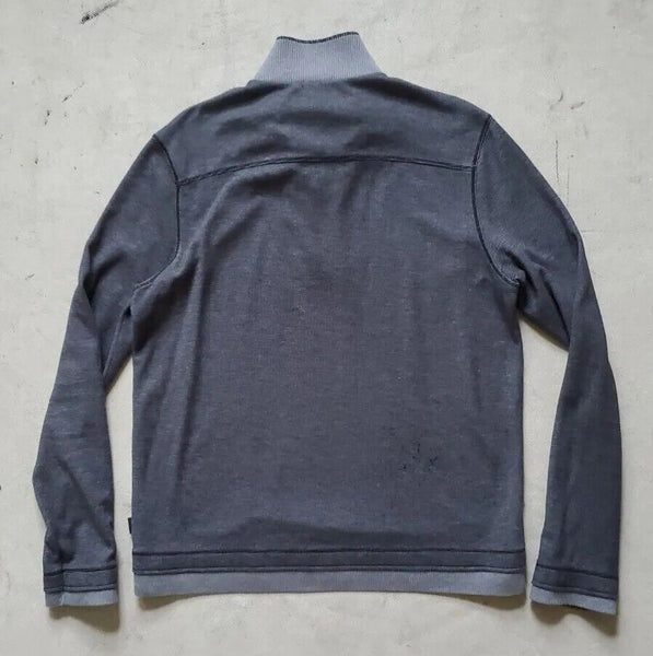 HUGO BOSS Jumper Sweatchort Mens M Grey High Collar