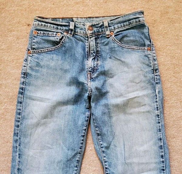 LEVIS 525 Cropped Jeans Womens W26 L24 vintage blue denim red tab