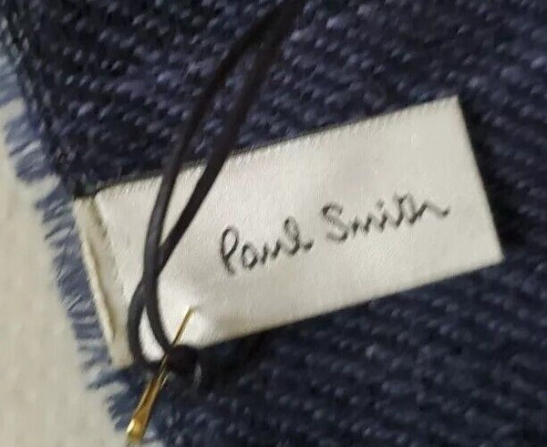 PAUL SMITH Pashmina Scarf Shawl Cashmere Monochrome Fade Made in UK Rrp £189