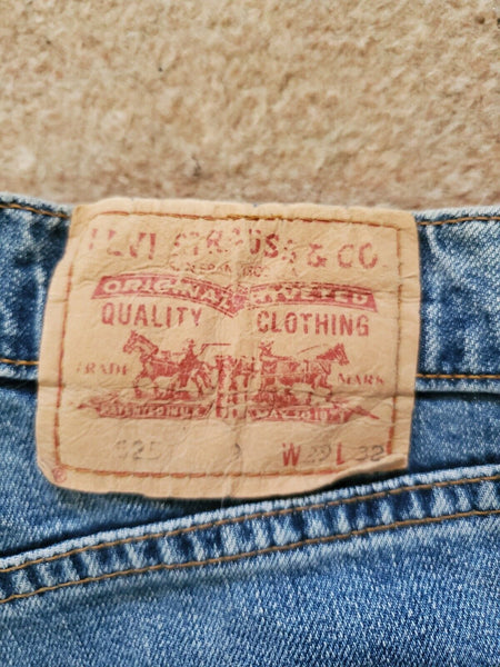 LEVIS 525 Cropped Jeans Womens W26 L24 vintage blue denim red tab