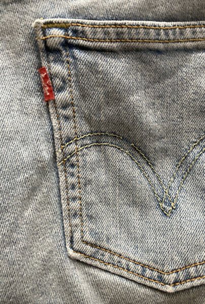 LEVIS 518 Jeans Womens W 30 L 30 Bootcut Fit Blue Denim Red Tab - 196