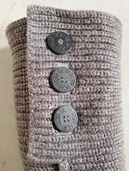 UGG Boots Classic Cardy Knit Sweater Sock Grey Womens Uk 7 Eu 41 Vintage Y2K