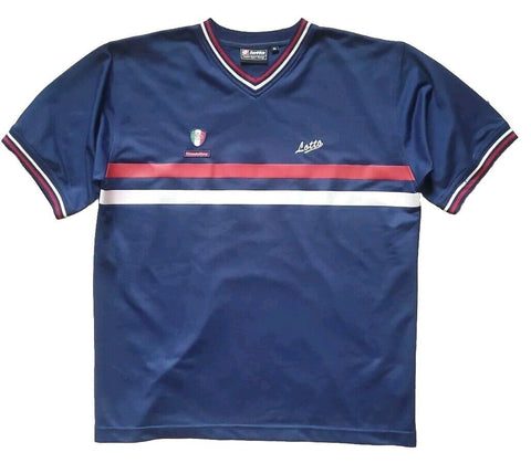 LOTTO Montebelluna Jesey Shirt Mens XL Navy Blue Vintage 1990's - Mint Condition