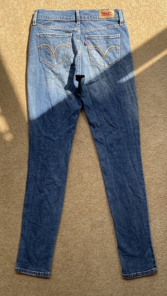 Womens Levis Jeans 542 Skinny W 26 L 32 Blue Denim Red Tab C4