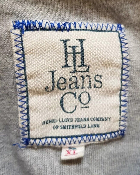 HENRI LLOYD Jacket Mens XL Navy Blue Jersey Shawl Collar - Retro USA Tennis Club