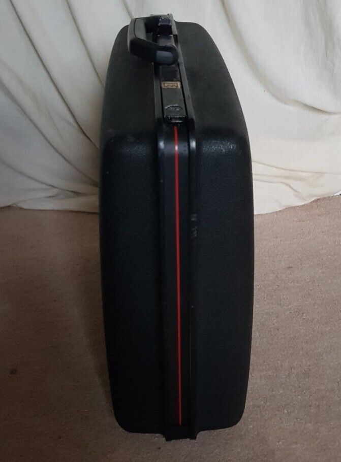 SAMSONITE Briefcase Attache XL Small Suitcase Vintage 80's Hardshell Black