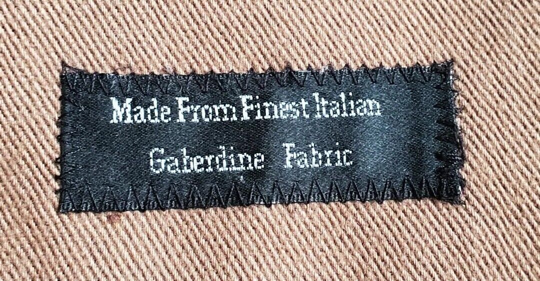 FERAUD Field Jacket Coat Mens M Tan Finest Italian Gaberdine Fabric