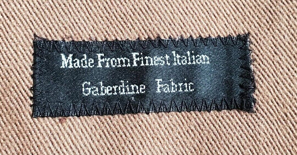 FERAUD Field Jacket Coat Mens M Tan Finest Italian Gaberdine Fabric