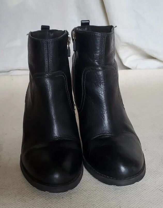 Timberland Ankle Boots Earthkeepers Stratham Heights Uk 7 Eu 40 Black Leather