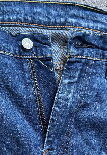 LEVIS 510 JEANS Mens W 34 L 32  vintage blue denim red tab regular fit A129