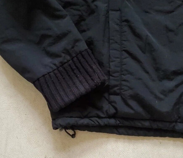 SCHOTT Jacket Coat Reversible Mens XL Black Grey Hooded Waterproof and Knit