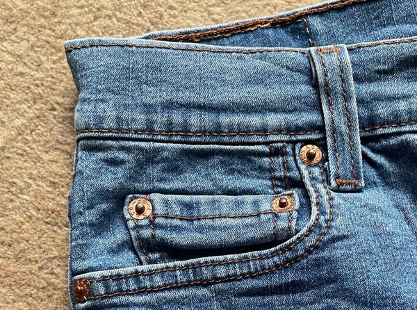 Womens Levis Jeans 512 Loose Fit W 32 L 28 Blue Denim Red Tab C2