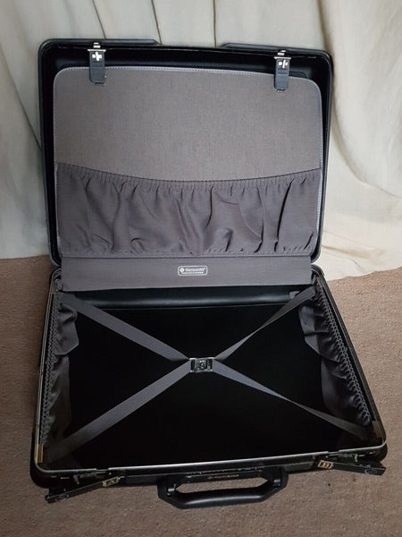 SAMSONITE Briefcase Attache XL Small Suitcase Vintage 80's Hardshell Black