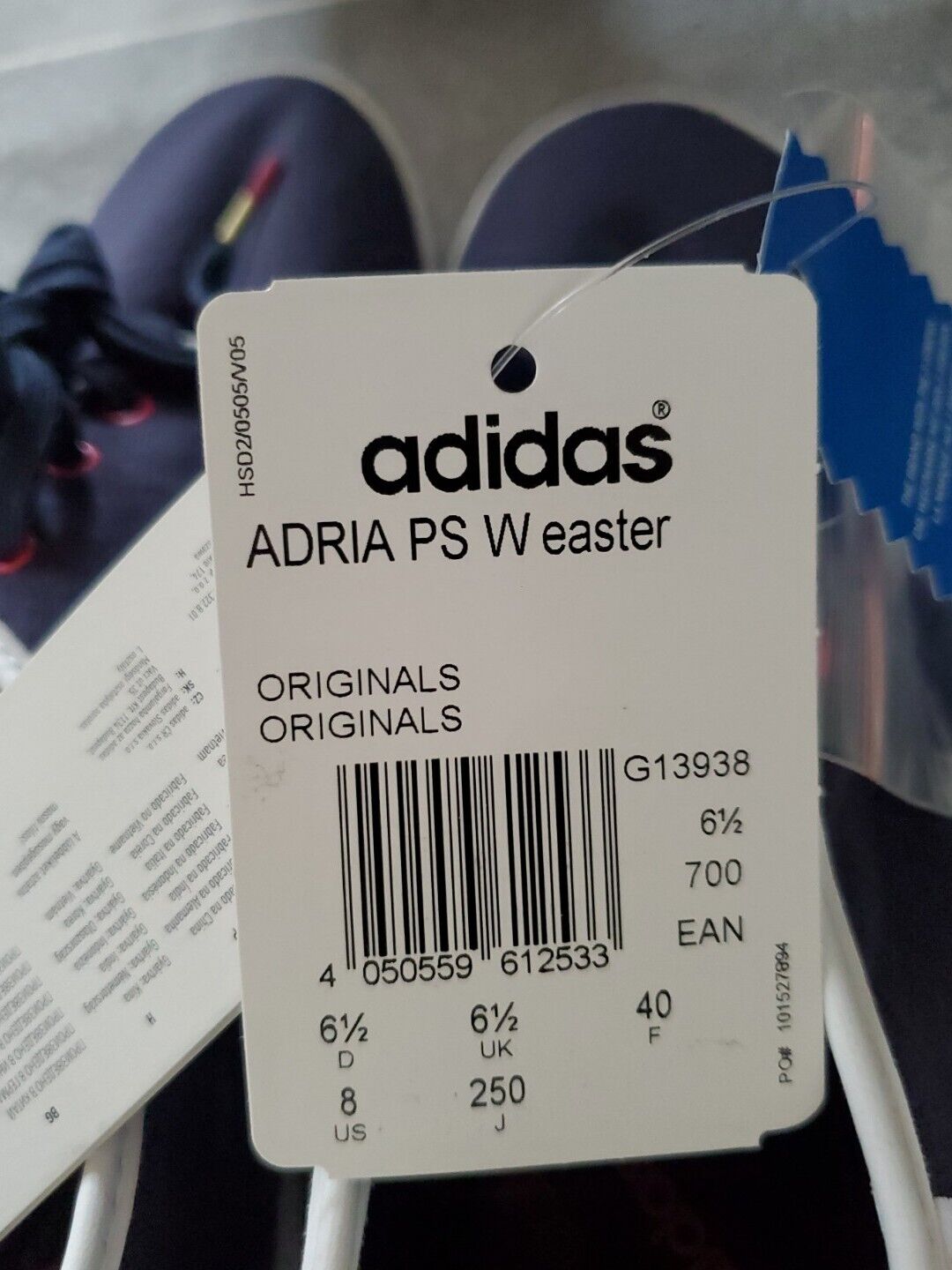Adidas Womens ADRIA PS W Trainers UK 6.5 Navy Blue