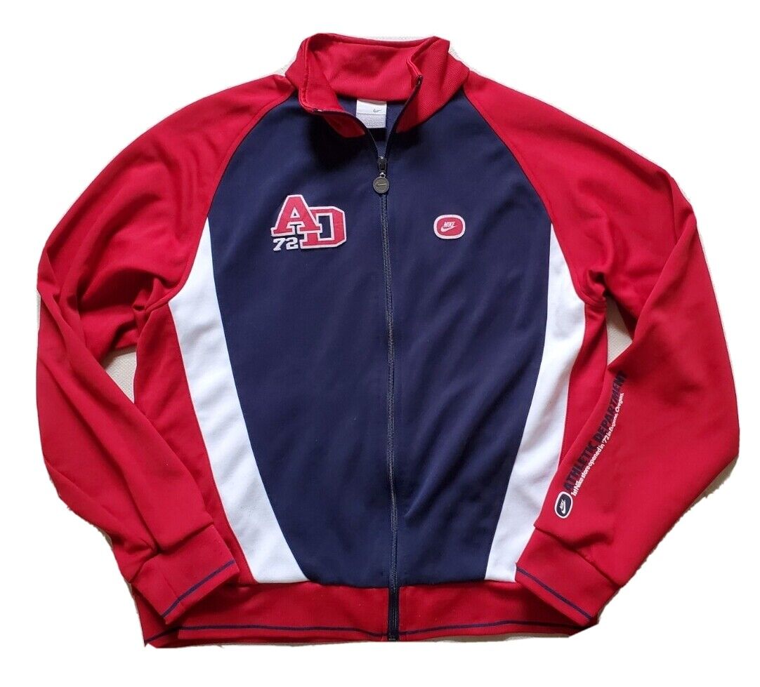 Vintage Nike AD72 Track Jacket Mens L '03 Reissue from '72 OG Red White Blue