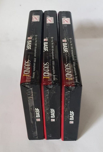 BASF Sound 1 Cassette Tapes X 3 Quality Ferric 90 Min New and Sealed