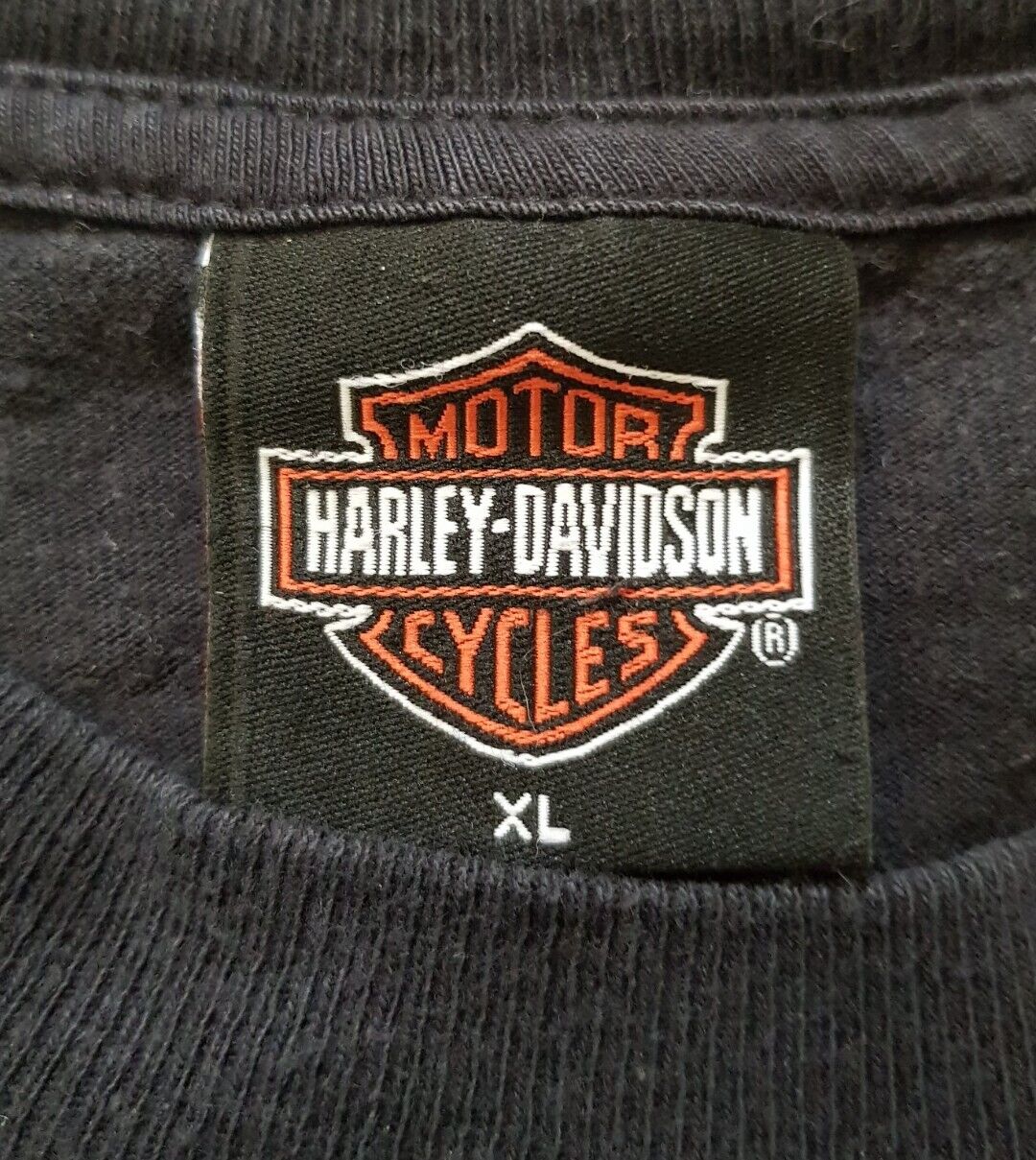 HARLEY DAVIDSON Tshirt Mens XL Black Vintage 90s Orlando Florida
