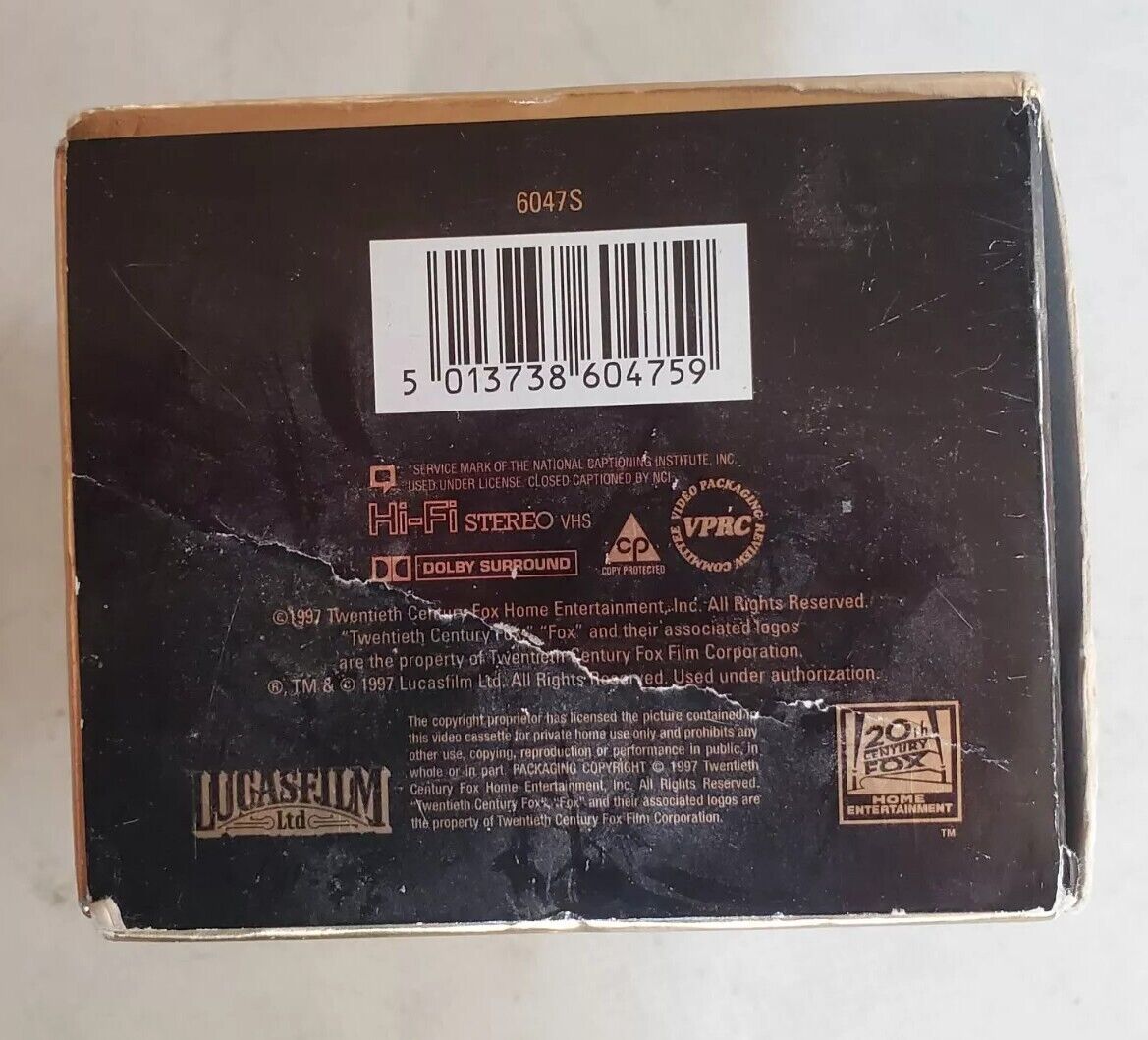 STAR WARS Trilogy Special Edition VHS Lucas arts 1997