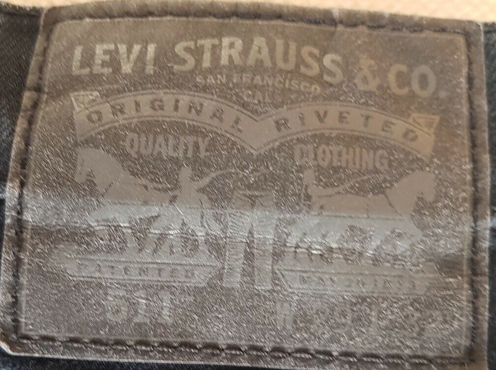 LEVIS 511 Jeans W 30 L 28 Classic Fit Vintage Black Denim Black Tab (216)