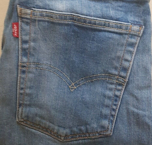 LEVIS 510 Jeans W 30 L 27 Classic Fit Vintage Mid Blue Denim Red Tab - 192