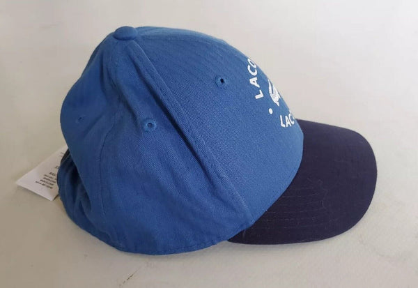 LACOSTE Baseball Cap Hat Unisex Kids Boys Girls Ages 6 To 9 Blue Rrp £35
