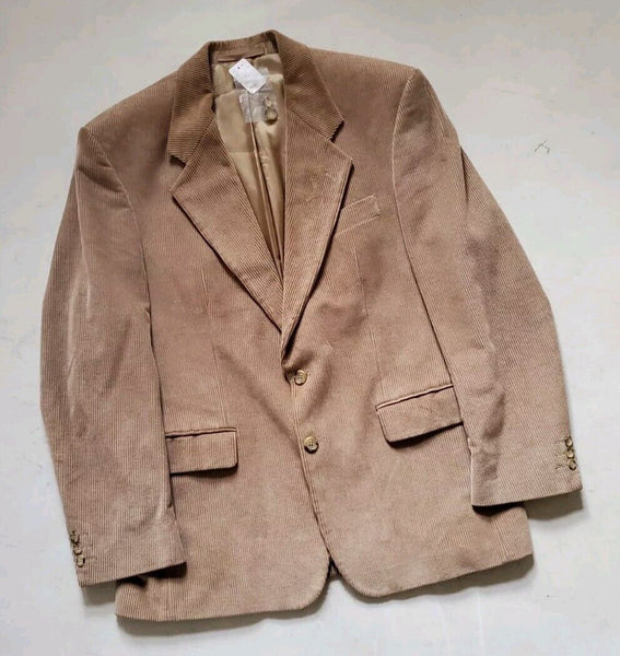 Gurteen Corduroy Jacket Blazer Coat Mens 42 S Camel Cotton