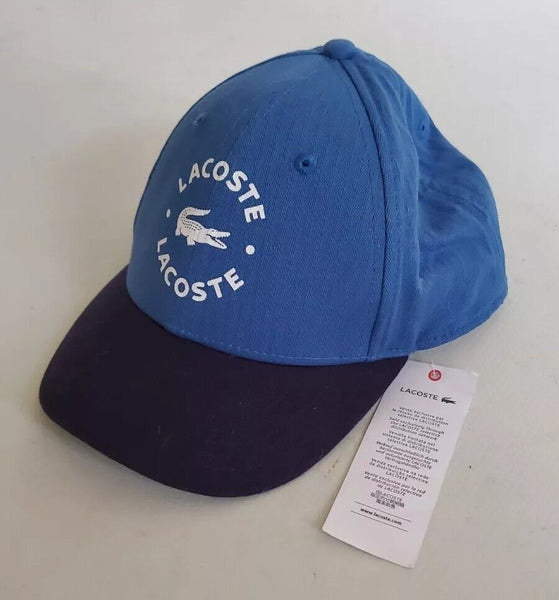 LACOSTE Baseball Cap Hat Unisex Kids Boys Girls Ages 6 To 9 Blue Rrp £35