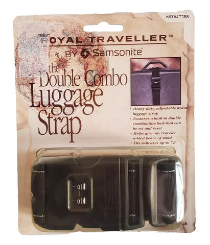 SAMSONITE Suitcase Luggage Strap TSA Combination Lock XL Size 72 Inch Black