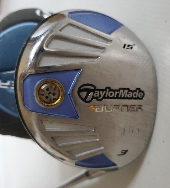 Womens TAYLORMADE BURNER Driver 3 Wood 15 Degree REAX L Superfast RH With Cover