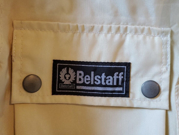 Belstaff Jacket Rallymaster 350 Pro Womens Size M 42 Ivory Nylon Motorcycle