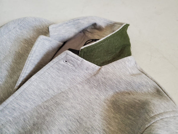 TED BAKER Jersey Jacket Coat Mens XL Chilout Light Grey Cotton Blend