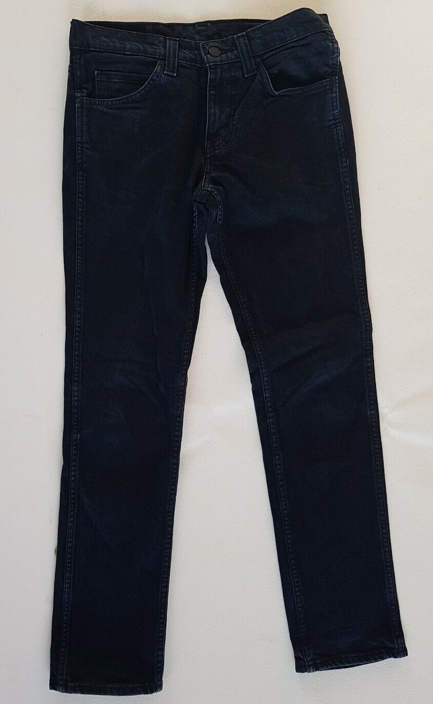 LEVIS 511 Jeans W 30 L 28 Classic Fit Vintage Black Denim Black Tab (216)