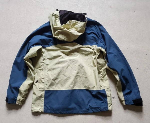 HELLY HANSEN JACKET COAT Mens S Helly Tech Hooded Mesh Lining Sand Blue