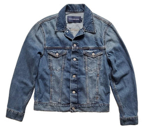 Calvin Klein CKJ Denim Jacket Mens S Trucker Vintage Blue Cotton