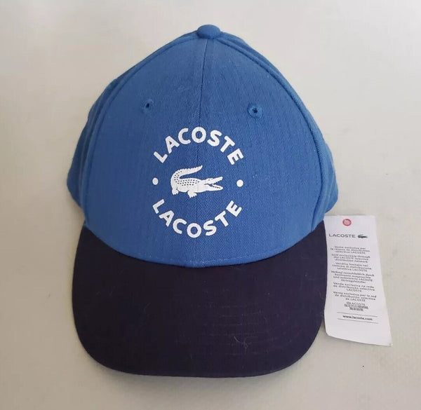 LACOSTE Baseball Cap Hat Unisex Kids Boys Girls Ages 6 To 9 Blue Rrp £35