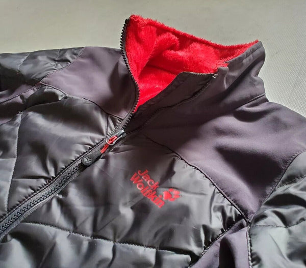JACK WOLFSKIN Jacket Womens L Flexshield Insulated Grey and Red Was £180