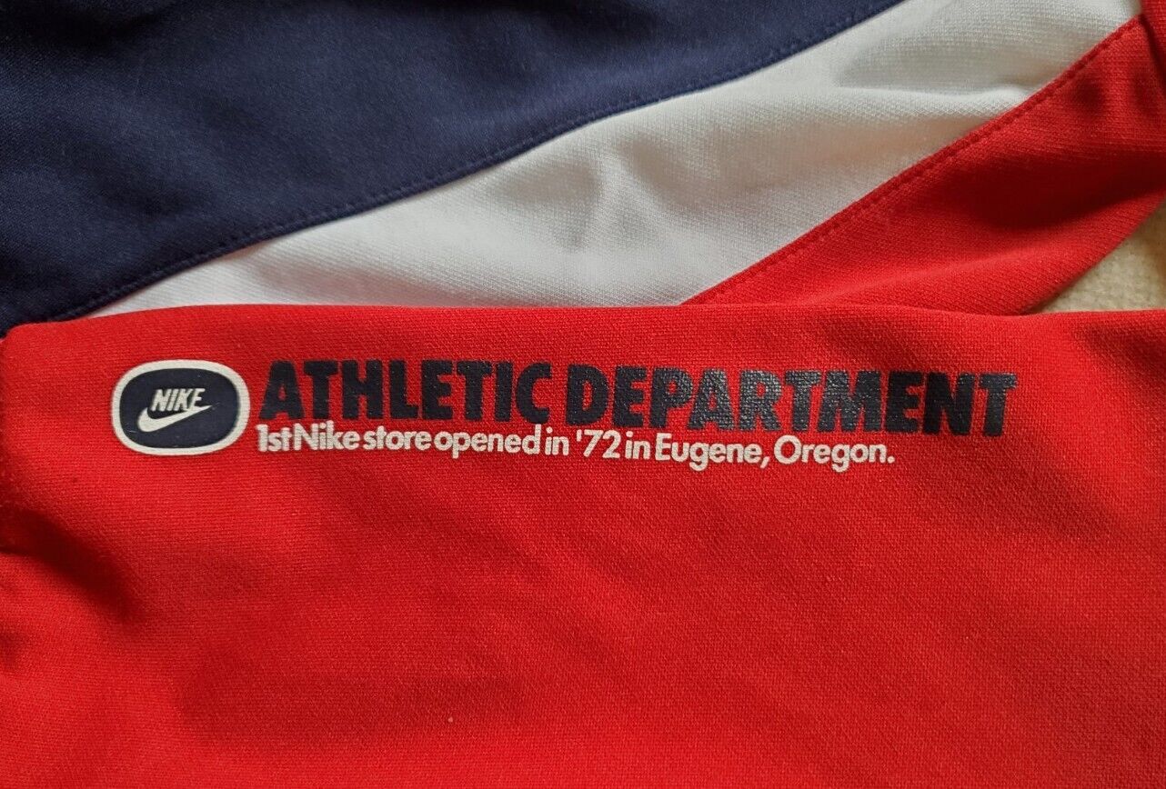 Vintage Nike AD72 Track Jacket Mens L '03 Reissue from '72 OG Red White Blue