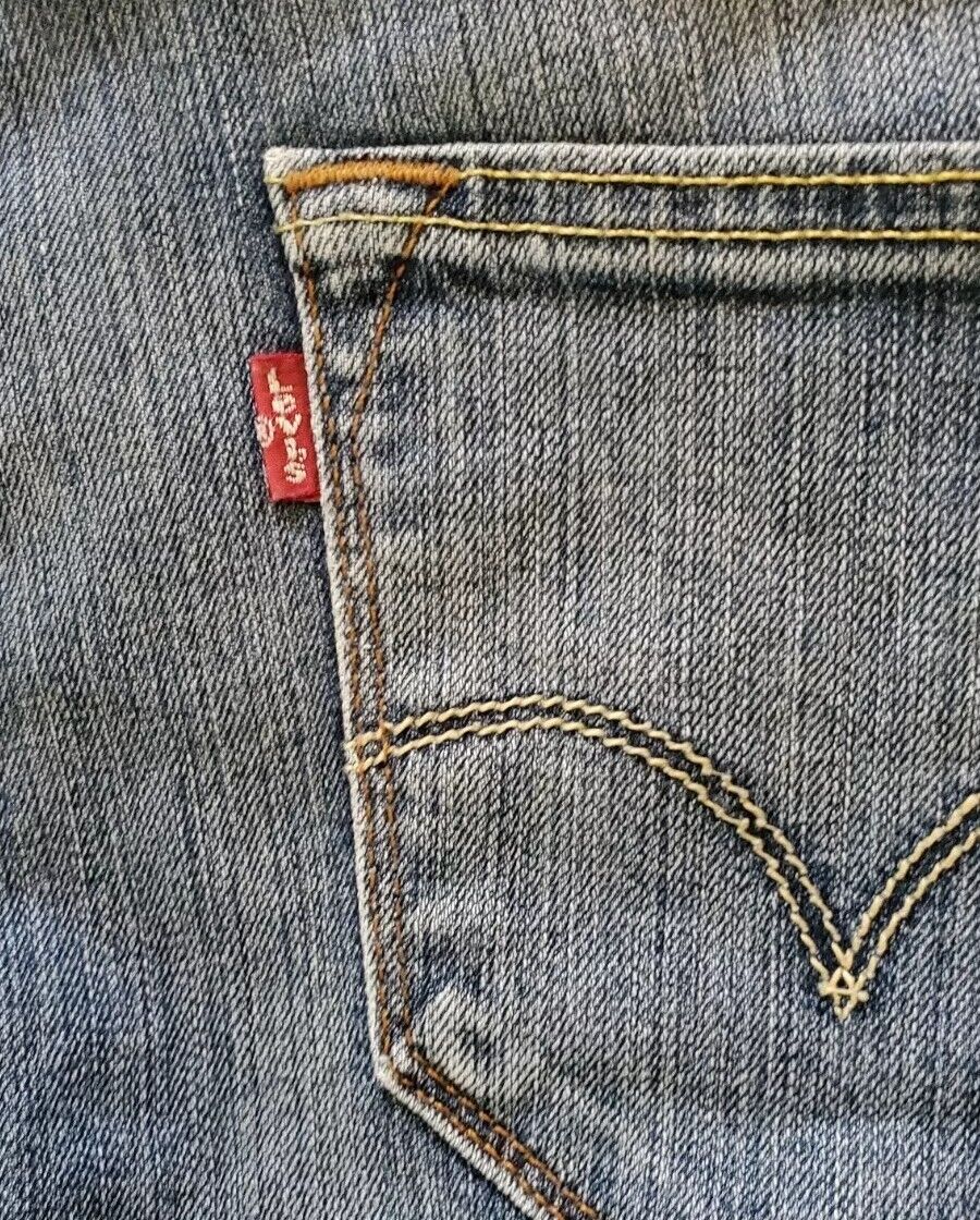 LEVIS 273 Jeans Mens W 29 L 32 vintage straight slim fit blue denim red tab