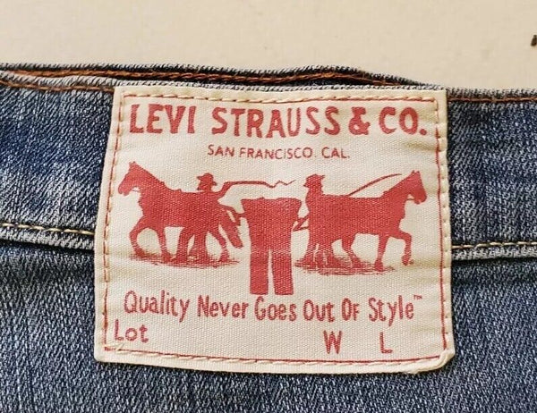 LEVIS 273 Jeans Mens W 29 L 32 vintage straight slim fit blue denim red tab