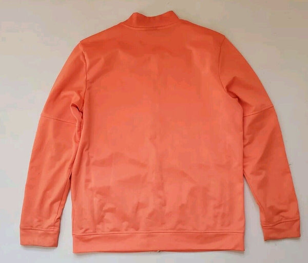 Adidas Firebird Tracksuit Top Jacket Mens L Orange White Stripes Rare