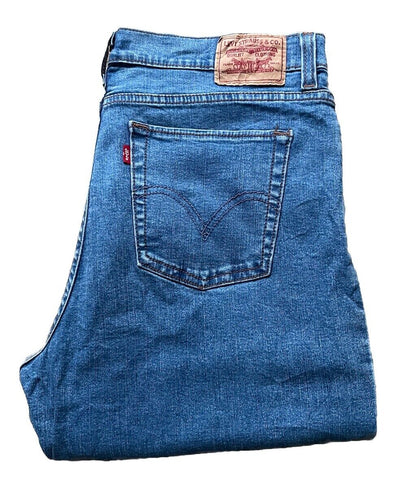 Womens Levis Jeans 512 Loose Fit W 32 L 28 Blue Denim Red Tab C2