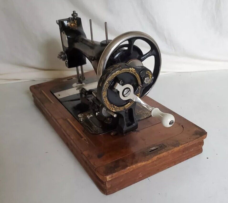 Antique Harris Sewing Machine Vintage 1910 Stoewer - Serviced Tested Working
