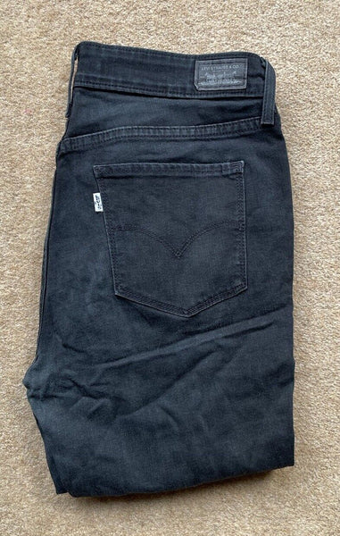 Womens Levis Jeans Skinny Legging W 30 L 32 Black Denim Red Tab C15