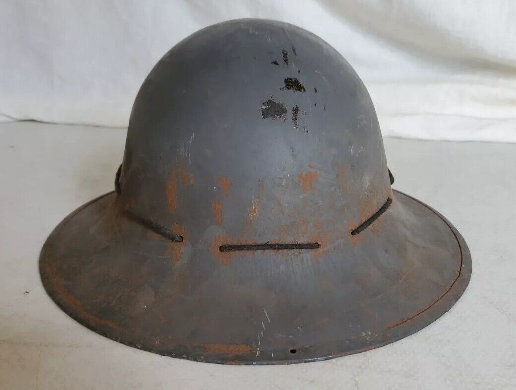 WW2 British Home Front Fire Wardens Helmet SMLD 1941 Inc Lining Zuckerman