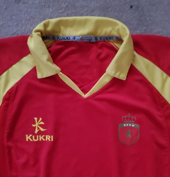 SPAIN Hockey Team Shirt Jersey Mens M Kukri Sport
